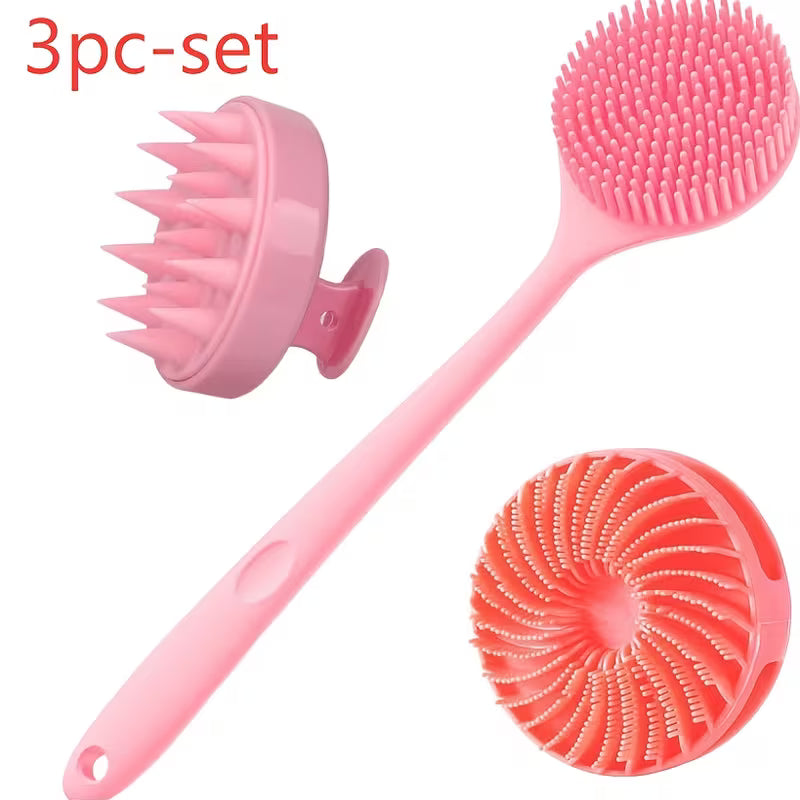 Silicone Bath & Scalp Care Set
