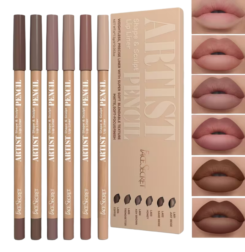 Ultra-Fine Matte Nude Lip Liner Set