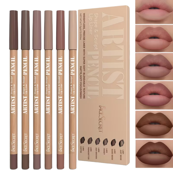 Ultra-Fine Matte Nude Lip Liner Set
