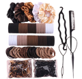 1109pcs Hair Tie, Headband, and Comb Set