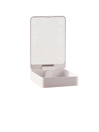 Compact Travel LED Makeup Mirror Case