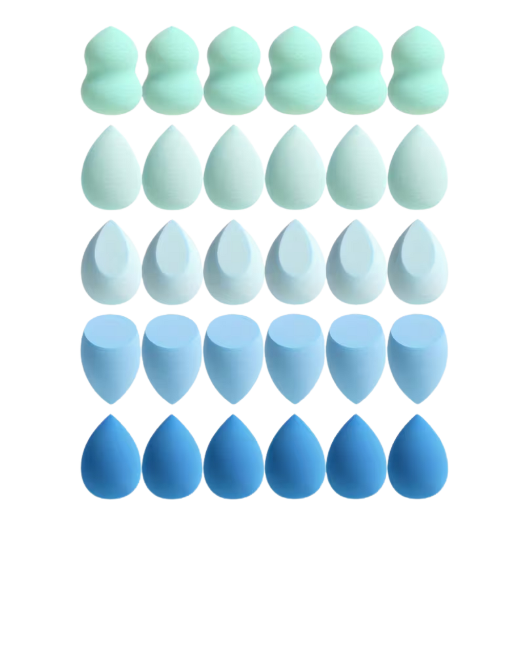 30pcs Professional Makeup Sponge Set