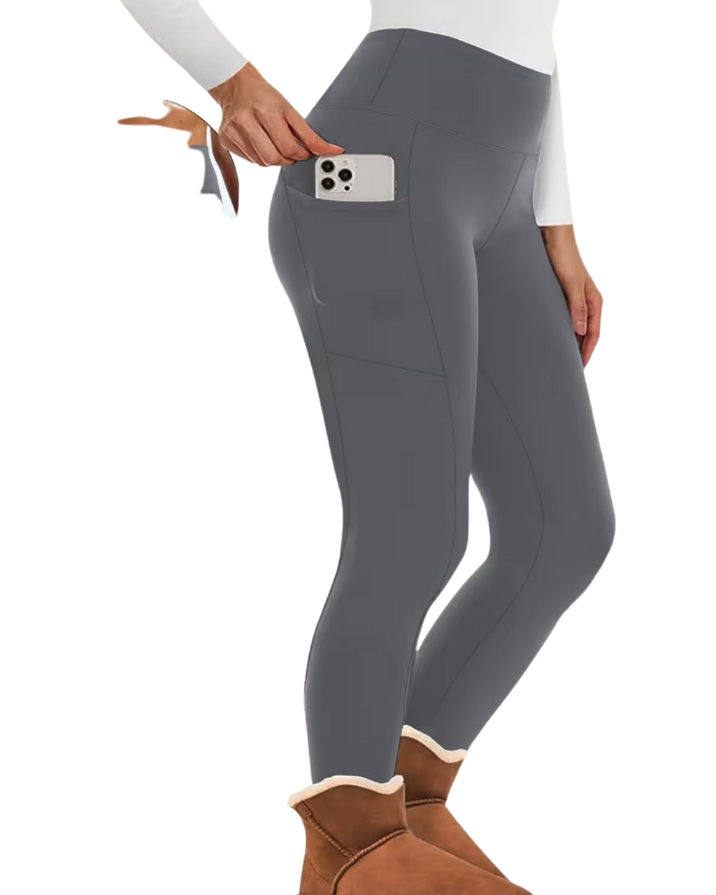 Plus Size Women's Autumn/Winter -Lined Leggings