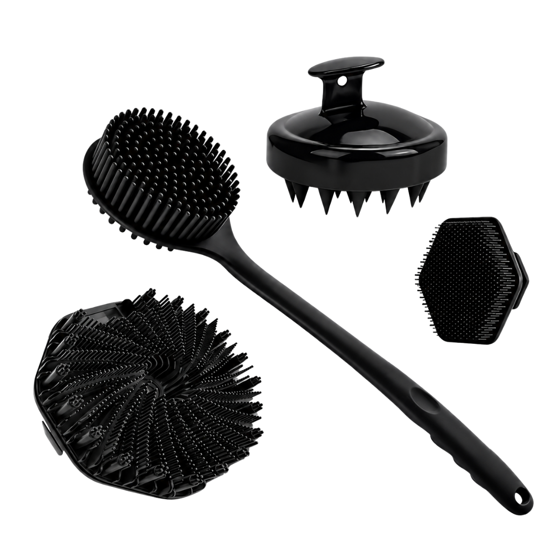4pcs Silicone Bath Brush Set