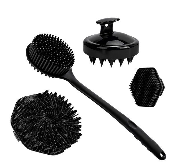 4pcs Silicone Bath Brush Set