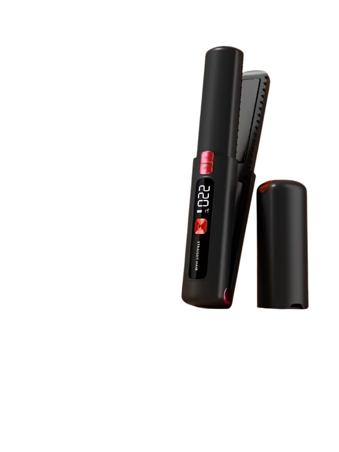 1pc Mini 2-in-1 Wireless Hair Straightener and Curler