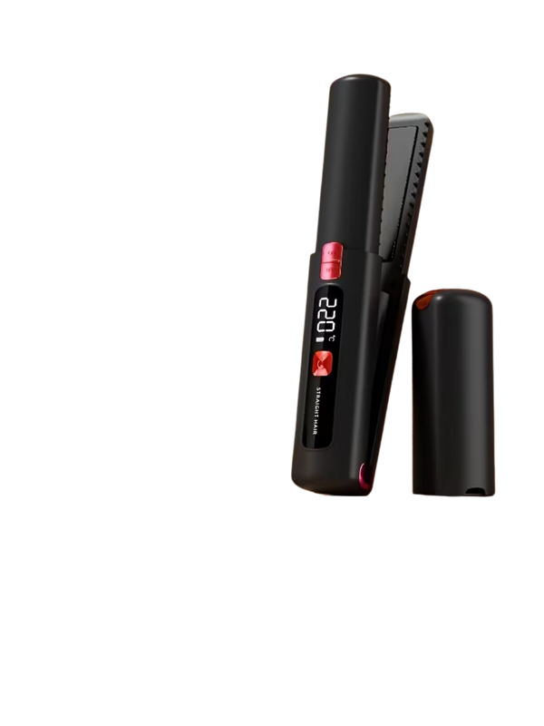 1pc Mini 2-in-1 Wireless Hair Straightener and Curler